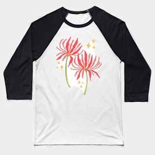 Red Spider Lilly - Lycoris Radiata Baseball T-Shirt